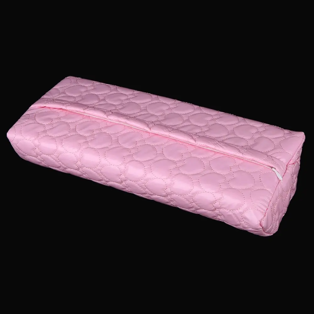 manicure tool hand-rest Cushions Holder Professional soft sponge Armrest rest cushion (pink)