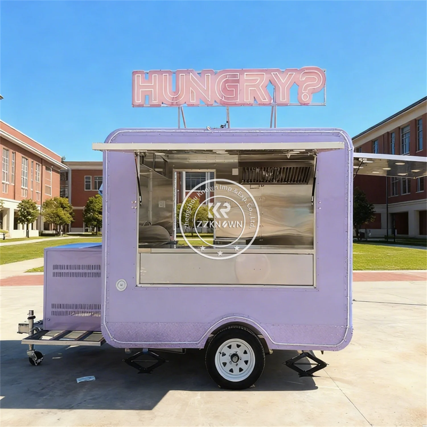 

Mobile Food Trailer Small Restaurant Ice Cream Van Cart With Wheels Pizza Truck BBQ Fast Food Truck Made In China