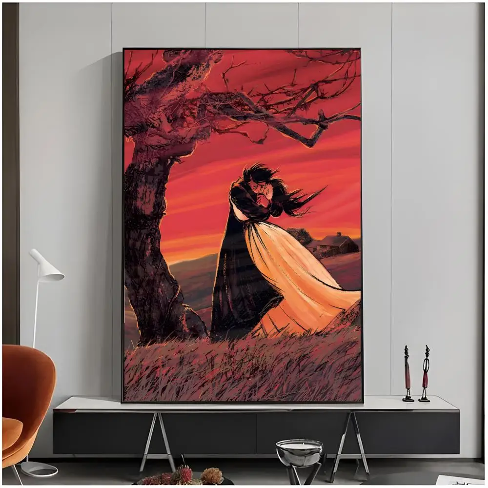 classic novel W-Wuthering Heights Poster Living Room Bedroom Decorative Print Unframed Decor