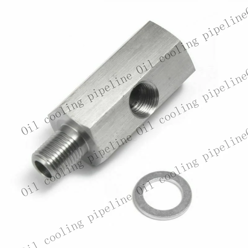 A+ Stainless Steel M10x1.0 Male Adapter to 1/8In NPT Oil Pressure Sensor Gauge*