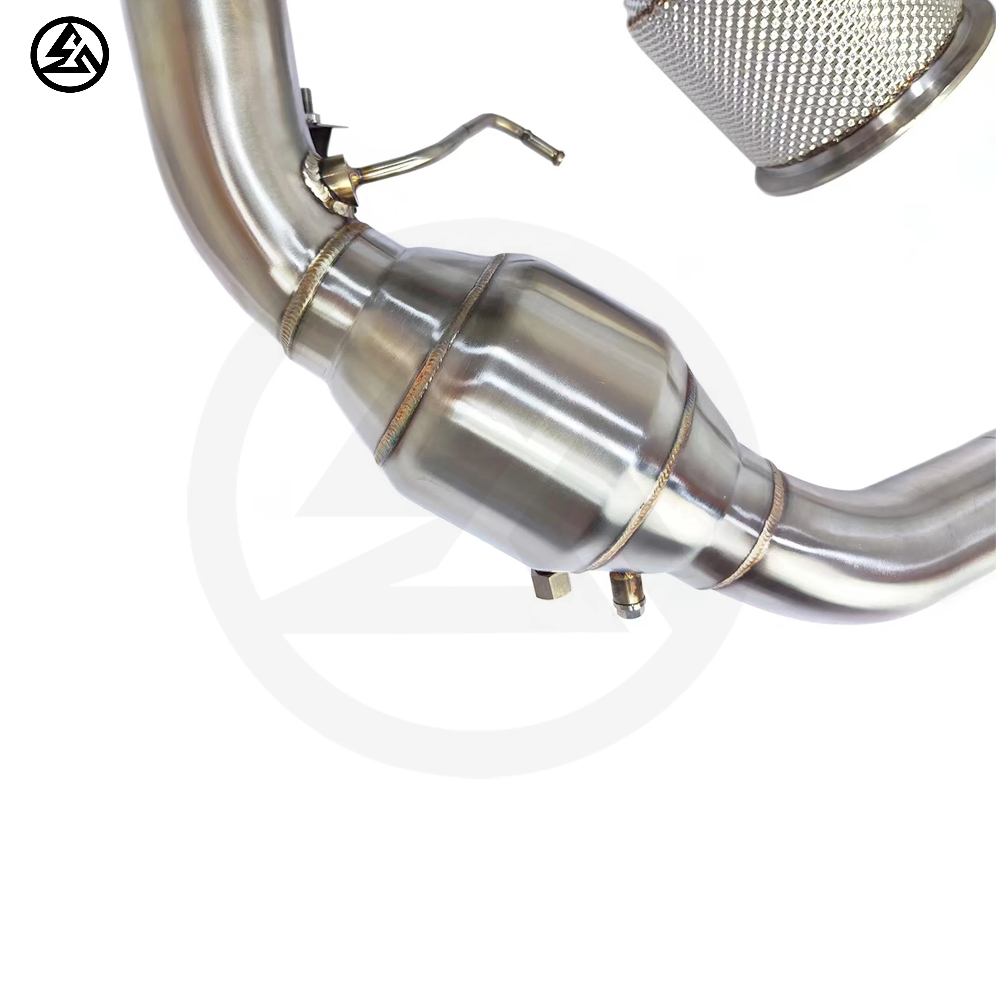 CSZ-Downpipe do motor leve para Porsche Panamera 971, 2.9T 2019-2023, Cabeçalhos de desempenho de escape, Frontpipe, sem motor de verificação