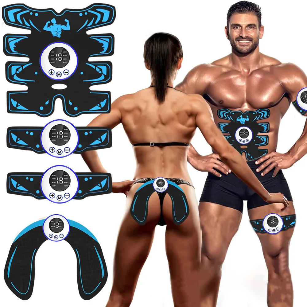 Wireless EMS Abdominal Stimulator 8 Pack Abs Muscle Toner with USB Charging,Professional Body Shaping Fitness Equipment for Home