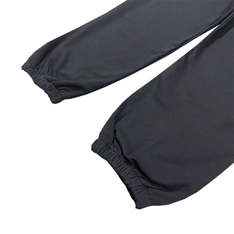 Yeezy by Kanye West Men\'s Black Cuffed Joggers - Elastic Waist Tapered Sweatpants, Streetwear Casual Trousers with Pockets