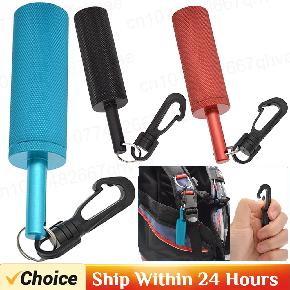 Diving Safety Rattle Stick Signal Bell With 360° Rotating Quick Hook Colored Aluminum Alloy Underwater Bell Ding Rod Contains