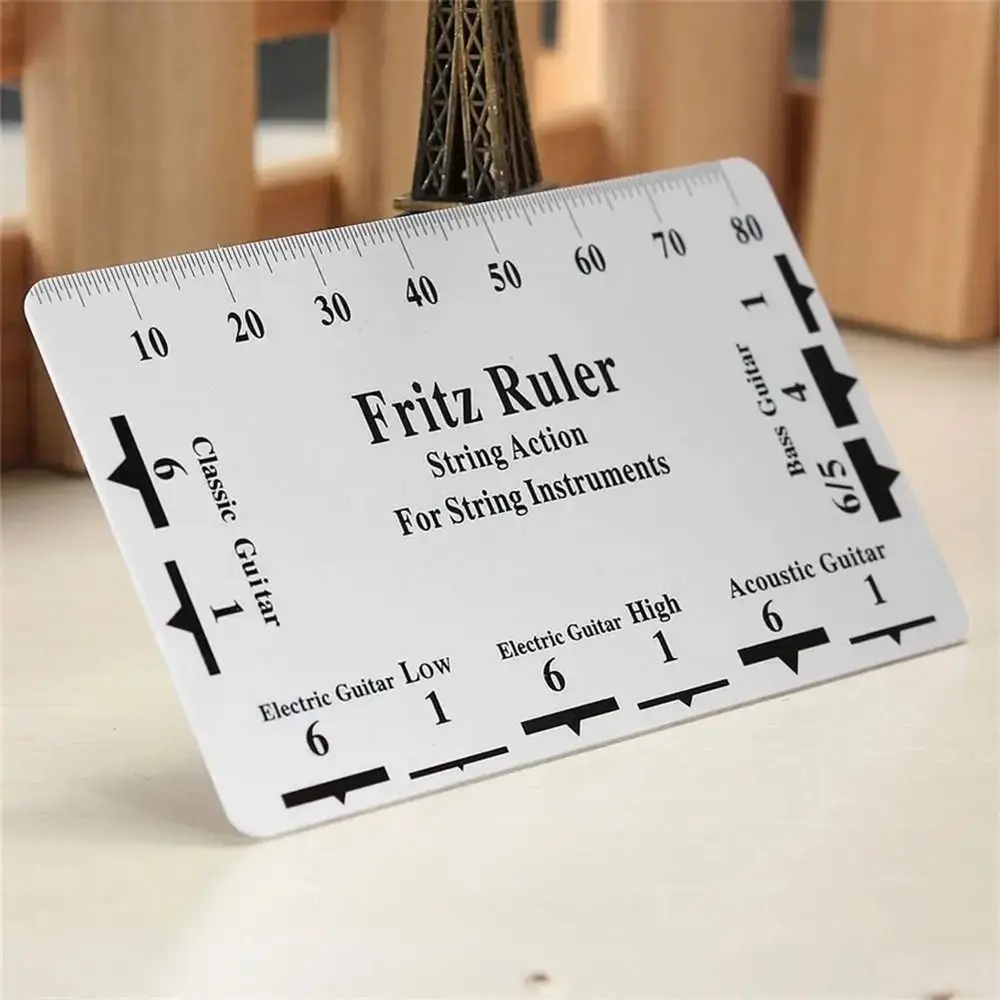 Guitar Strings String Pitch Ruler Measurement Luthier Tools Guitar Ruler Rulers Card Neck Ruler Action Gauge Ruler