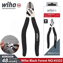 Wiha NO.45322 Black Forest Diagonal Pliers Labour Saving Dynamic Cable Cutter 157 mm long Hand Tools
