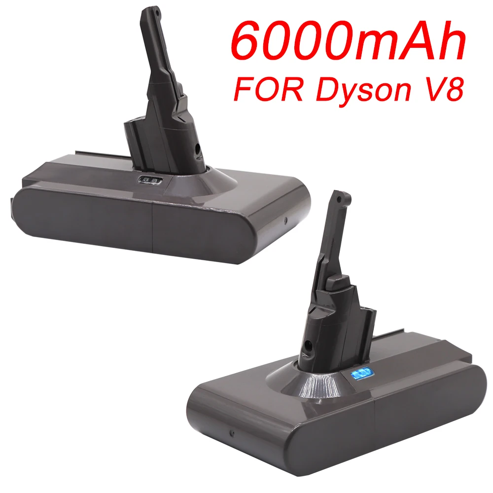 

21,6 В 6000 мАч для литий-ионного аккумулятора Dyson V8 для аккумулятора Dyson V8 серии V8, пылесоса V8 Fluffy SV10, перезаряжаемая батарея L70