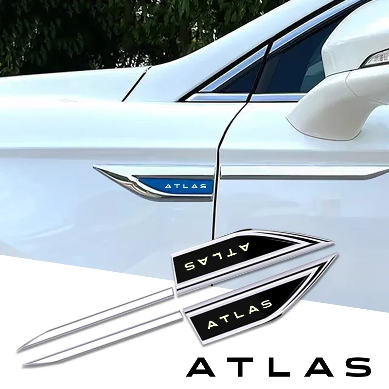 2pcs car accessory Side Doors Blade car stickers car accessories interiors for vw Volkswagen atlas
