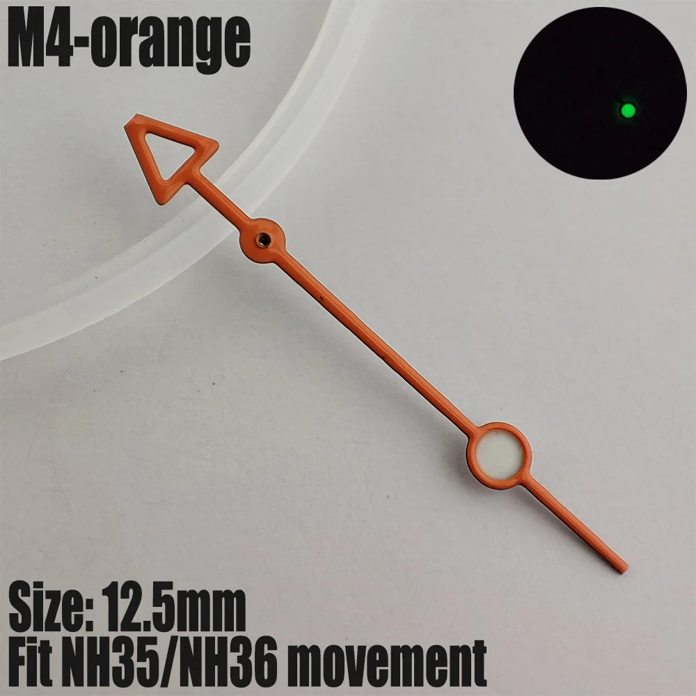 Watch Hands NH35/NH36 Hands Green Light Emitting Pointer NH35 Second Hands Watch Accessories Suitable For NH35/NH36 Movement m4