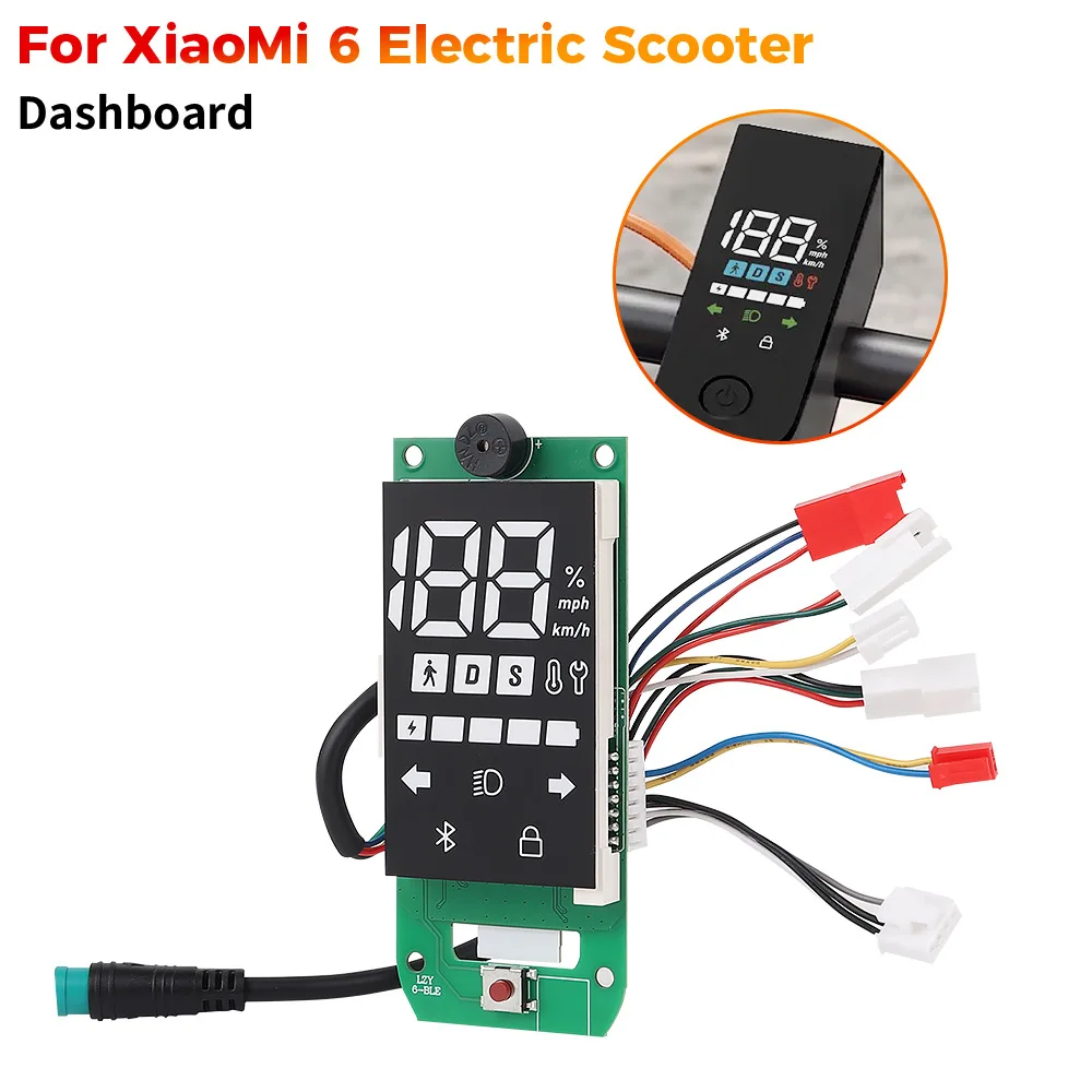 For Xiaomi 6 E-Scooter,Main Control Board Controller+display Instrument Bluetooth Circuit Board+assembly Communication Cable Kit