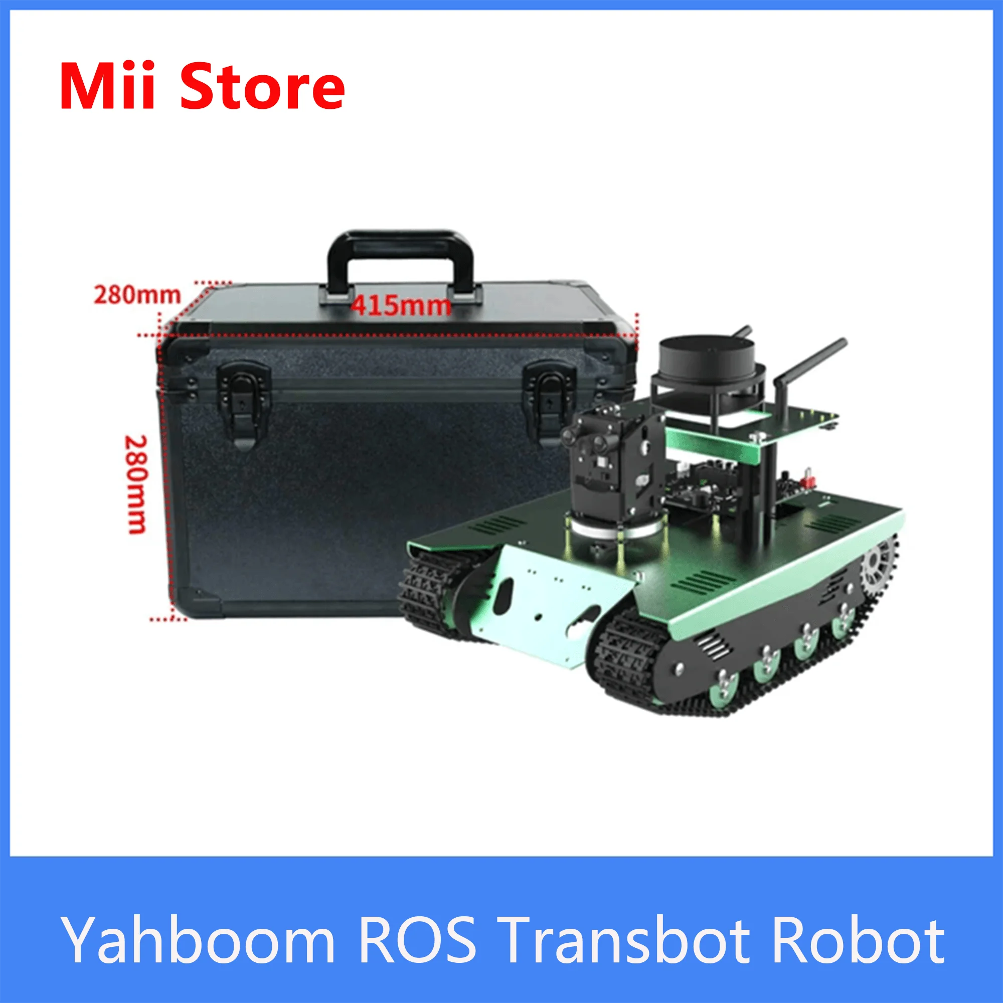 Yahboom ROS Transbot หุ่นยนต์ Lidar ความลึกกล้องสนับสนุน Movelt 3D Mapping สำหรับ Nvidia Jetson NANO 4GB B01