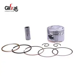 Glixal GY6 60cc139QMB 139QMA Engine 4-Stroke 44mm Piston Kit Rings for JONWAY LANCE VIP TANK EAGLE BAJA SCOOTER ATV