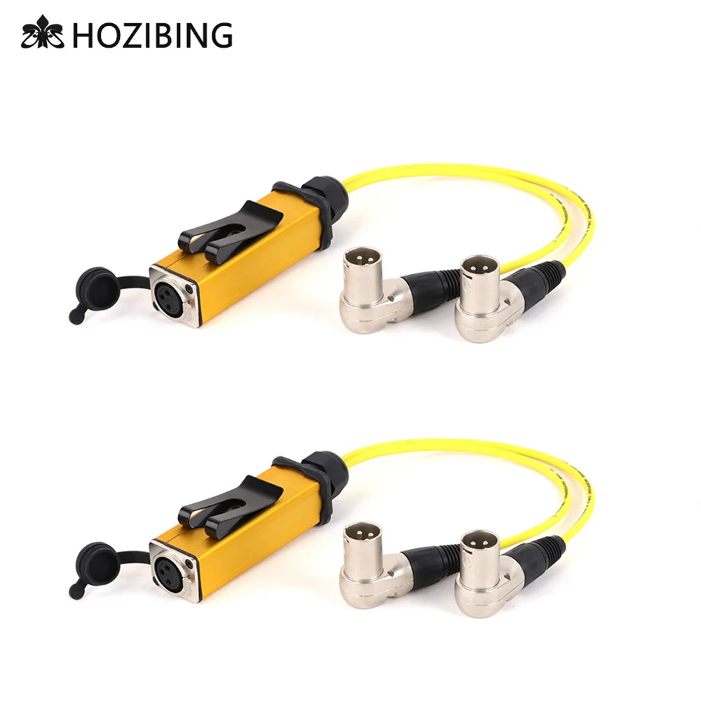 

XLR Cable 3Pin XLR Female Socket Coupler to Dual 2 Right Angle Male Plug Y Splitter Adapter Audio Extension Cable for Amp Mixer