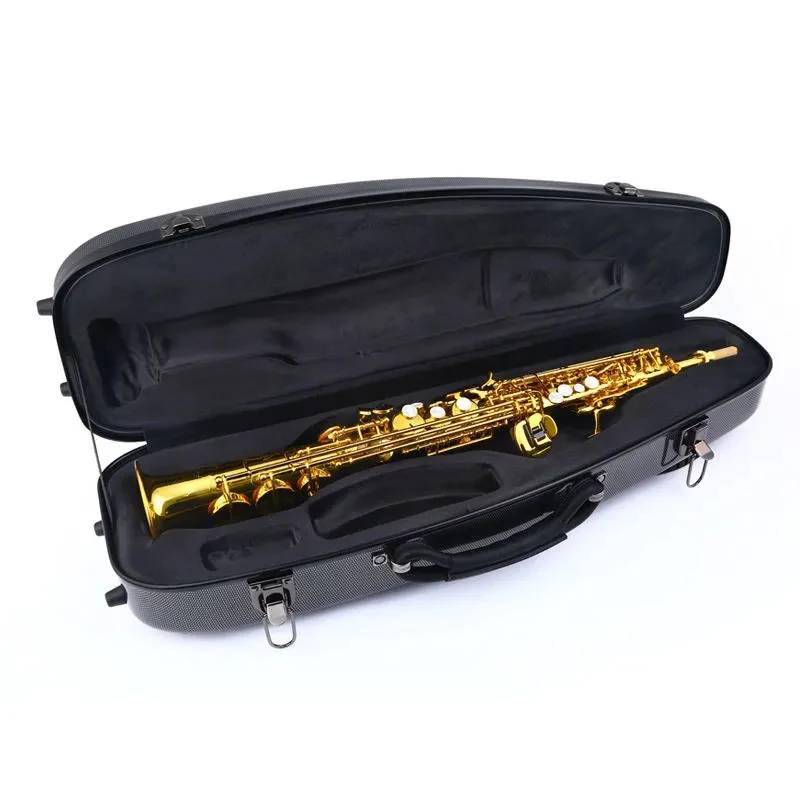 European-style soprano saxophone luggage FRP material luggage musical instrument integrated tube saxophone hard shell backpack