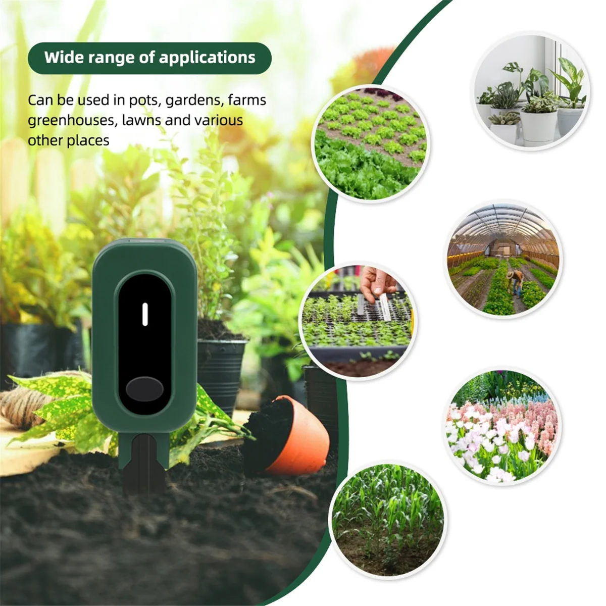 Zigbee Tuya Soil Tester Sunlight Temp Moisture Meter Smart Soil Sensor Wireless Monitor for Planting Gardening Potted