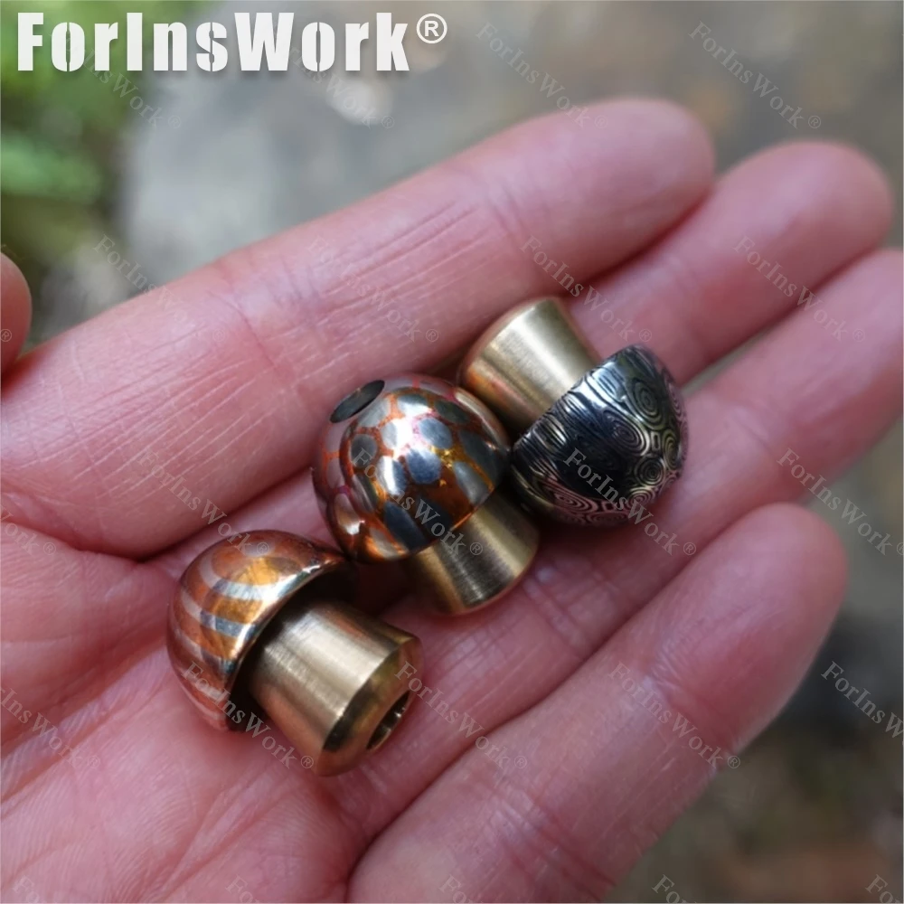 

Damascus Steel Superconducting Mushroom Head Knife Beads Pendant Combination Detachable Pendant