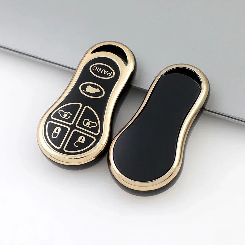 6Buttons TPU Car Entry Remote Key Shell Fob Case For Chrysler Voyager Cruiser For Dodge Ram Dakota Jeep Cherokee Keyless