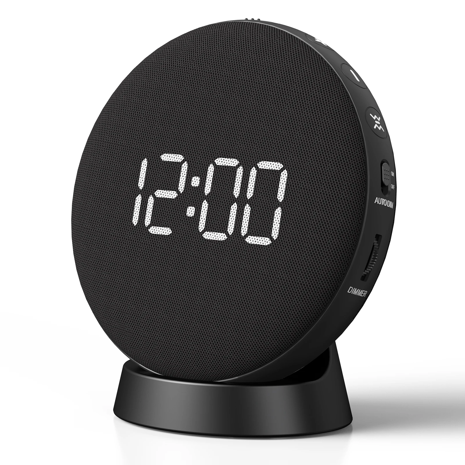 Hearing Impaired Alarm Clock Electronic Clock  Digital LED Alarm Clock, 5 Vibrating Levels, Usable for 29 Hours, Compact Size