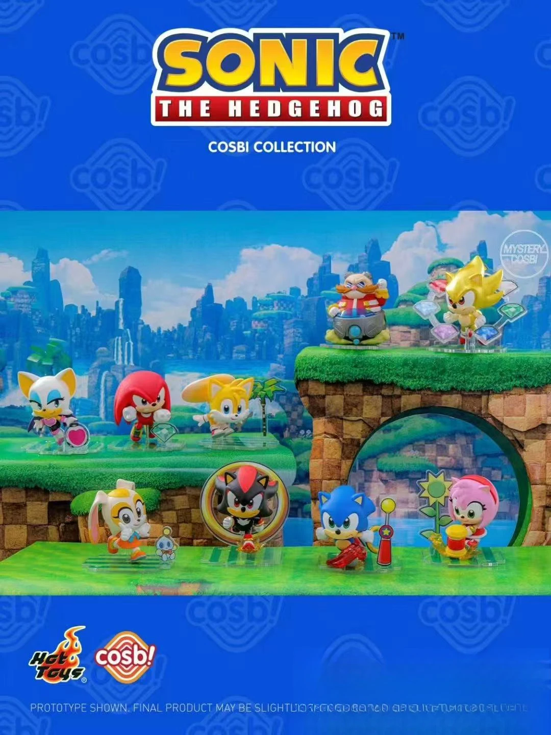 

Original 2025 New Sonic Shadow Amy Rose Dr. Eggman Rouge The Bat Surprise Box Guessing Bag COSBI Figures Model Doll Toy Gift