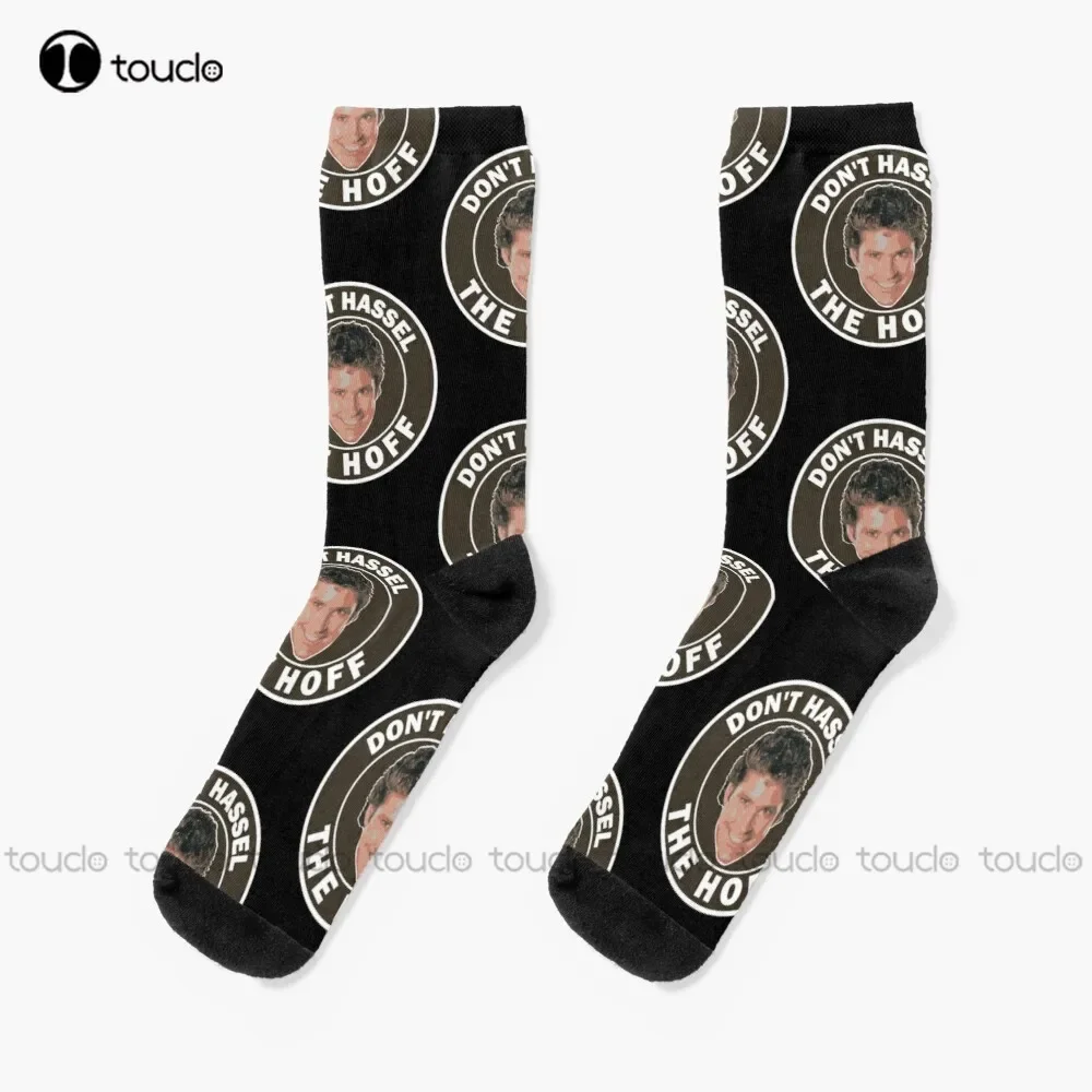 

David Hasselhoff Don'T Hassel The Hoff With Kitt In Knight Rider Socks Socks For Girls 360° Digital Print Personalized Custom
