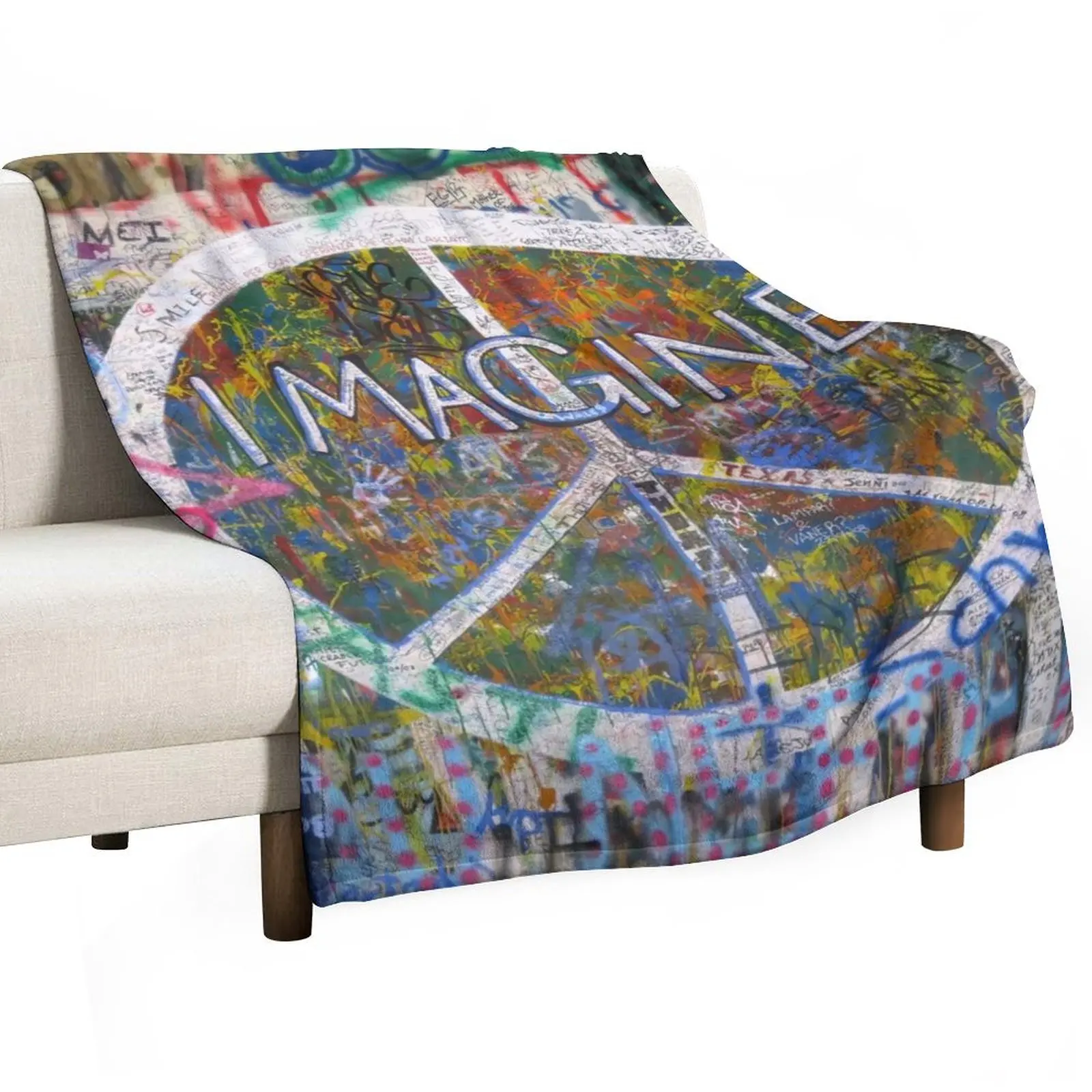 

Imagine Throw Blanket Retros Cute Plaid Bed decorative Blankets