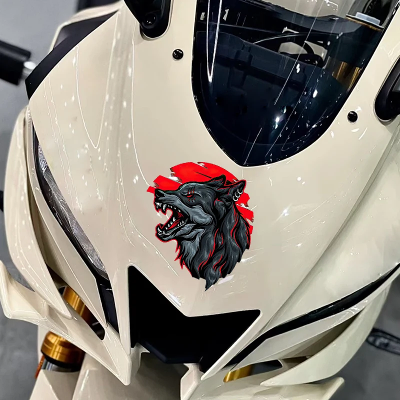 

Wolf Head Panther Animal Totem Motorcycle Body Stickers Funny Beast Decals Motorbike Helmet Racing Fuel Tank Trim Pegatinas Moto