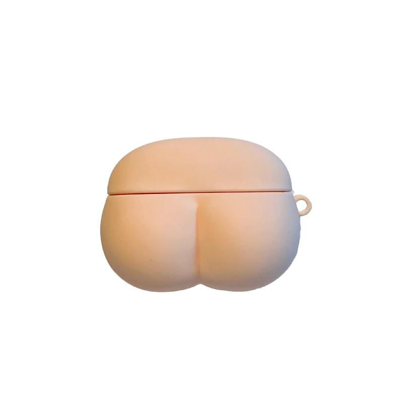 Creative Funny 3D Peach Butt Cute Cartoon Soft Silicone Case for Apple Airpods 2/1 Pro 2 3 Bluetooth Earphone Protective Cover view 5