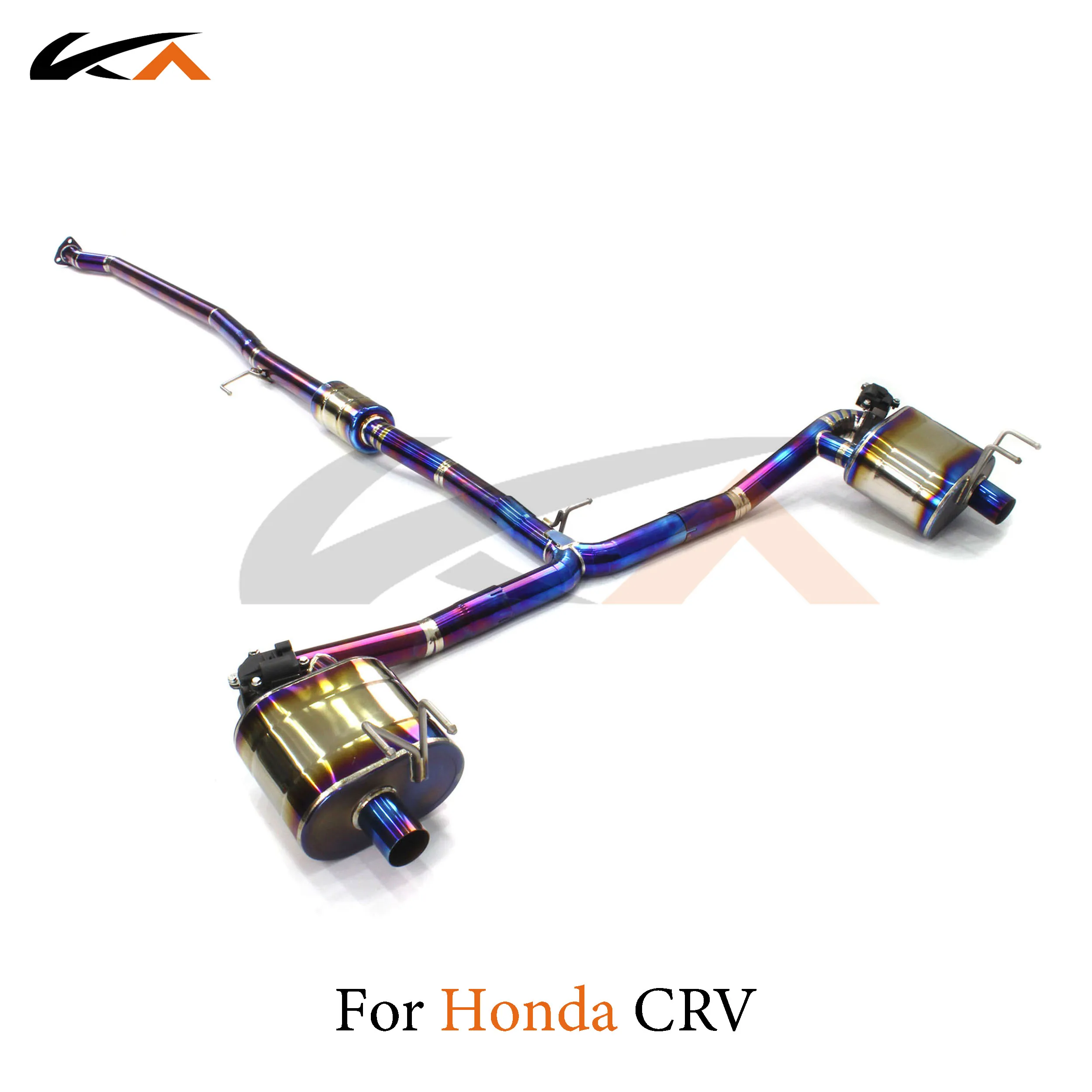 KA Tuning exhaust system titanium alloy catback for Honda CRV rear section performance parts muffler valve