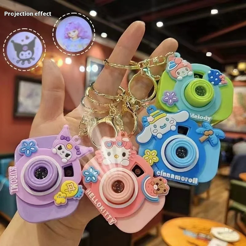 

Sanrio Anime Projection Camera Pendant Keychain Cute Doll Keychain Pendant Bag Decoration Accessories Children's Gift