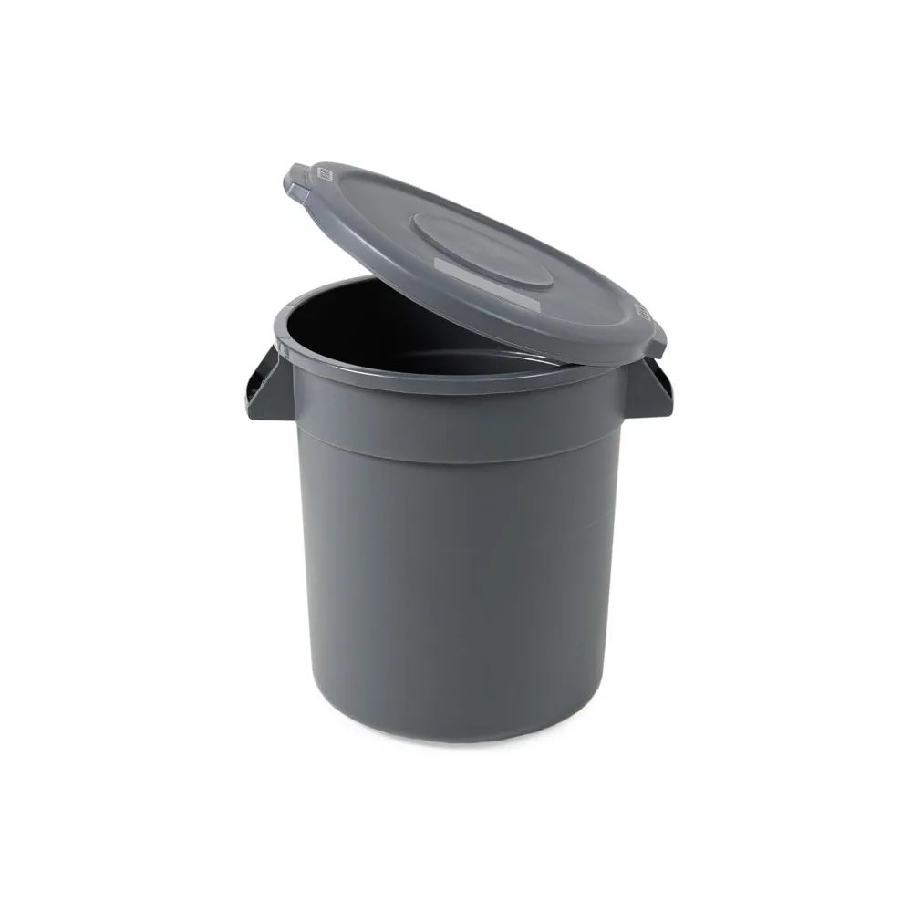 10 Gallon Trash Can with Lid Round Ingredient Storage Containers Recycling Bin Kitchen Garbage Can Office Garbage Can Office