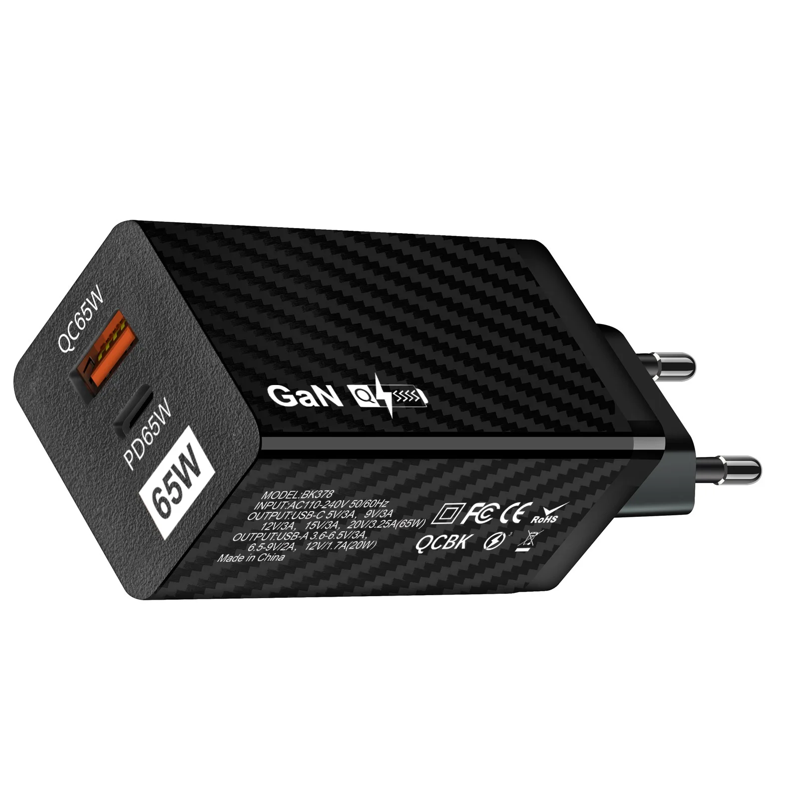 Gan 충전기 PD 65W USB C 노트북 충전기, 맥북 HP 델 스팀 데크 레노버 아이폰 15 14 13 12 11 프로 맥스 삼성 화웨이 아이패드용