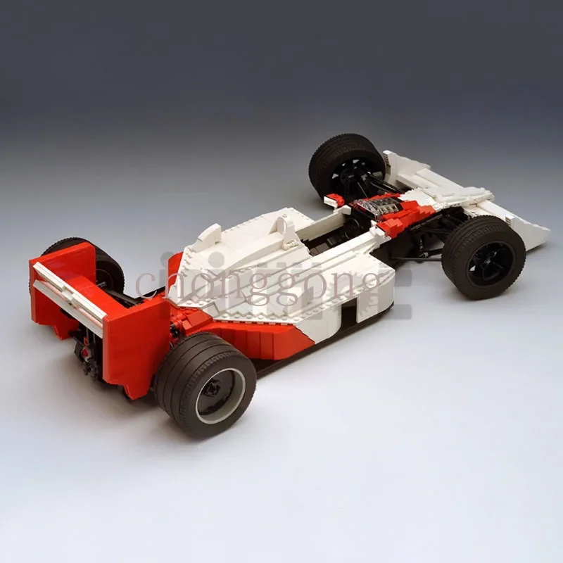 New Technical MOC-0845 MP4-4 Team Stake SuperRace Car Scale 1:8  Buiding Kit Creators Block Bricks Kid Toys Birthday Gifts