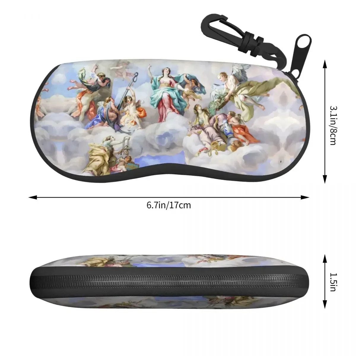 Custom Baroque Mural In Karlskirche Shell Eyeglasses Protector Cases Cute Sunglass Case St Charless Church Glasses Pouch