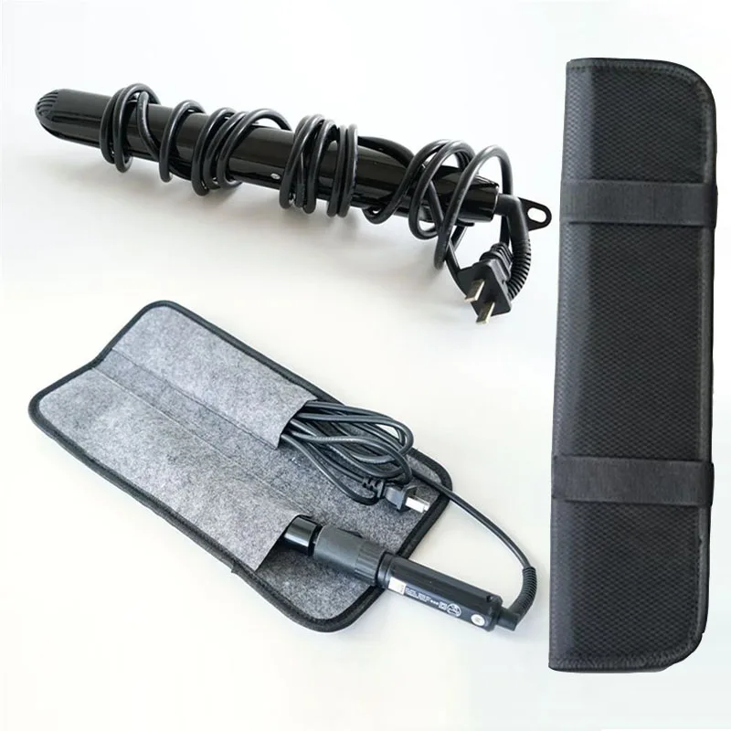 Heat Resistant Flat Iron Case Portable Hair Straightener Pouch Curling Iron Straightener Holder Bag for Hair Tools Curling Iron