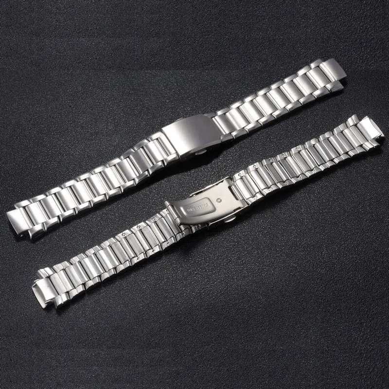 Replacement Watch Bracelet for Casio EF-316 EF-503 EFR-301 22mm Stainless Steel Band with 13mm Convex End Links Watch Strap