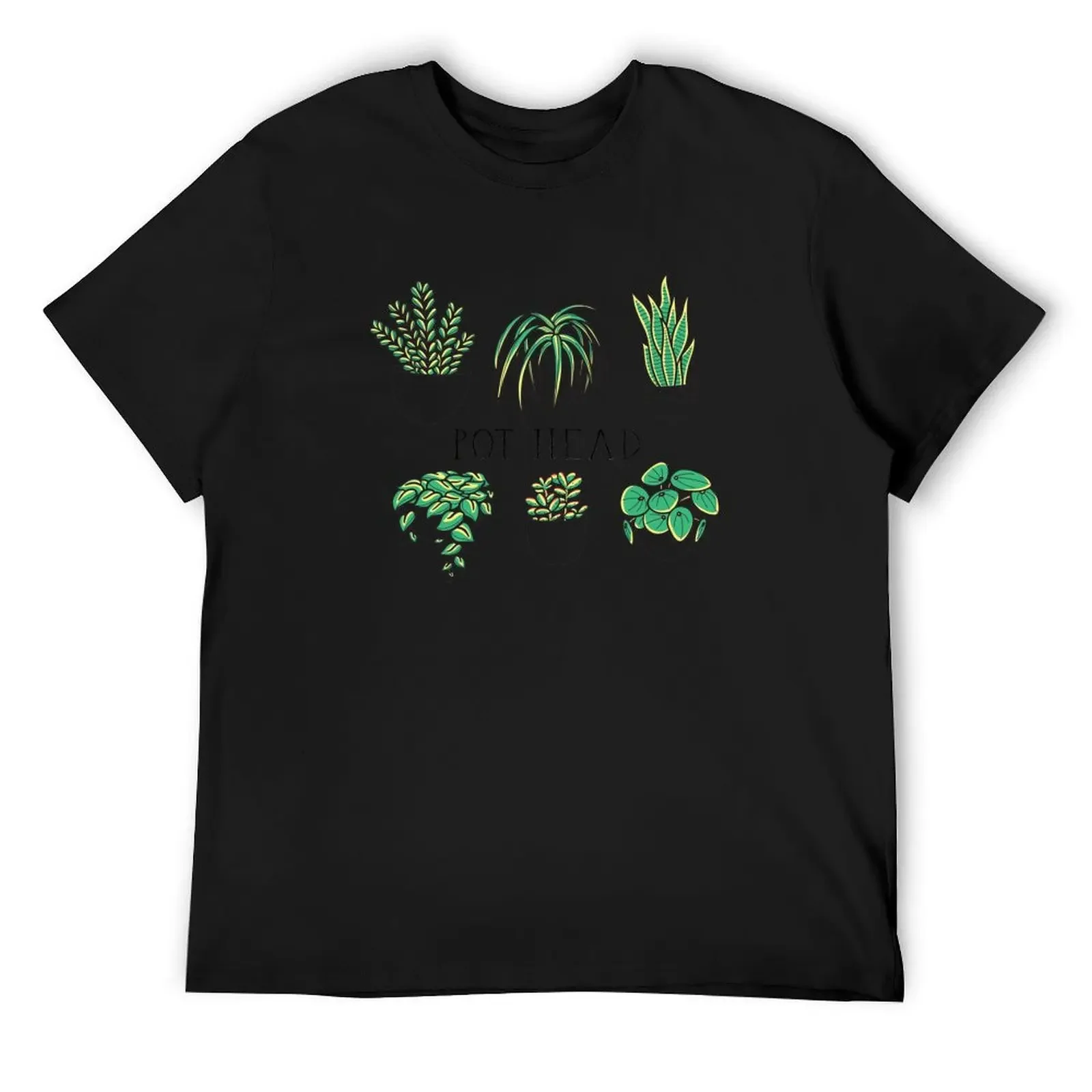 Pot Head Gardener Costume, Gardening Potted Plant T-Shirt korean fashion vintage graphic tee funny t shirts for men