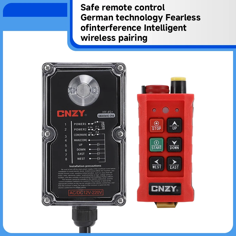 Q400 4 buttons DC12V single speed Industrial Wireless Radio Crane Remote Control switches winches Hoist track Crane Lift Control