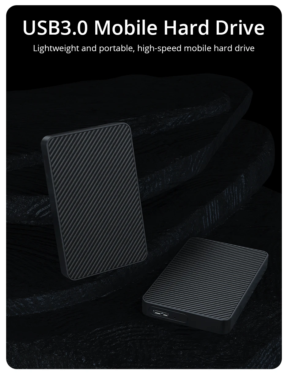 External Hard Drive 2.5 Portable Hard Drive HDD 250GB 320GB 500GB 1TB USB3.0 for Desktop PC Laptops Gaming Consoles TV PS5 Xbox