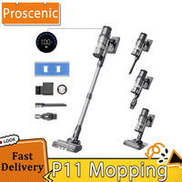 Proscenic P11 Mopping Cordless Vacuum Cleaner, 35Kpa Suction, 0.65L Dustbin, 5-Stage Filtration System, 2000mAh Battery