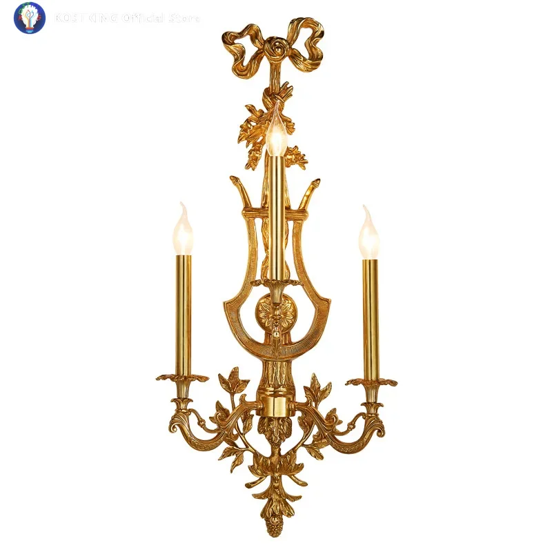 

Настенные светильники из латуни или меди ручной работы, хит продаж, настенные светильники в технике литья по выплавляемым моделям, классические светильники для спальни