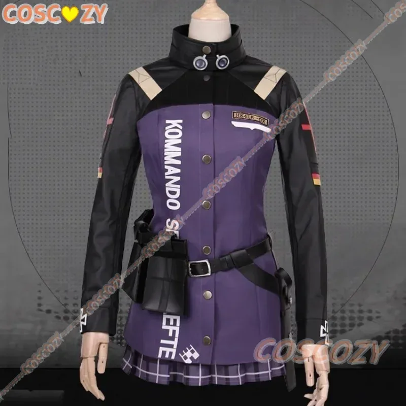Game Girls' Frontline Hk416 Cosplay Costume Clothes Wig and Bag Set Halloween Carnival Outfit for Women