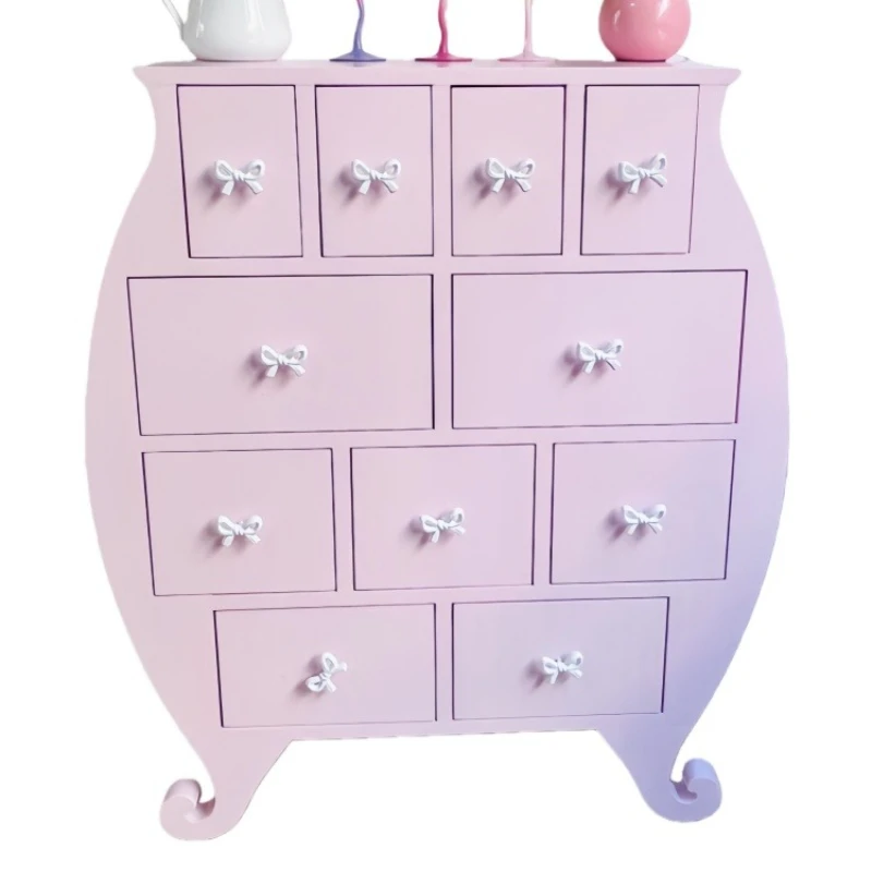 

Тумба из массива дерева Dopamine с 11 ящиками, боковыми секциями, для прихожей, гостиной, спальни, хранения мелочей, шкафчики для хранения.