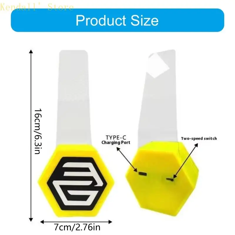 3XUB احتراف نافذة السيارة TINT TOUT ضوء LED مغناطيسي مع وسادة مضادة للخدش وعاكسات قابلة للتبديل للعمل #6