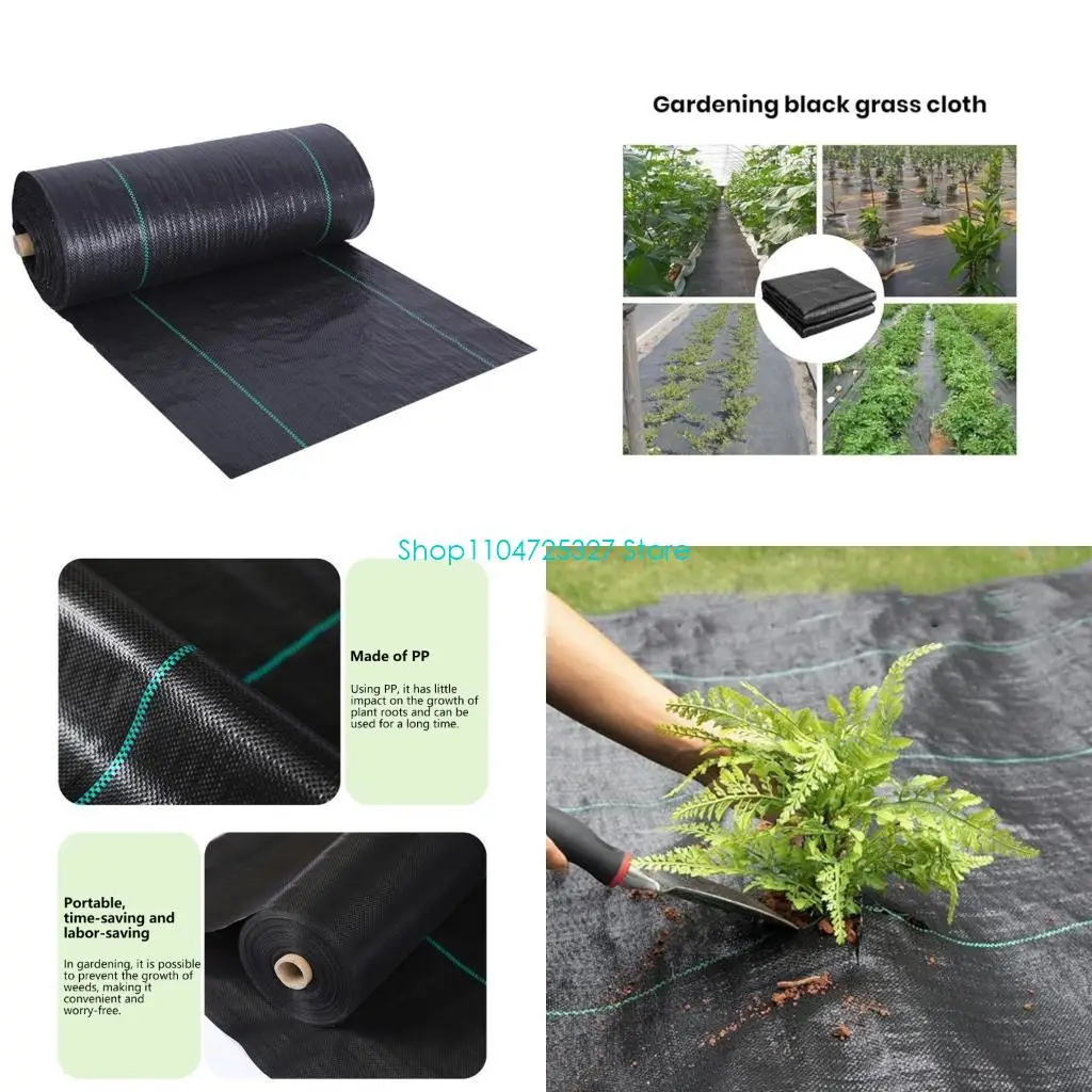 D8KF Permeable Grass Block Mat Breathable 3.2oz Heavy Duty Grass Control Mat