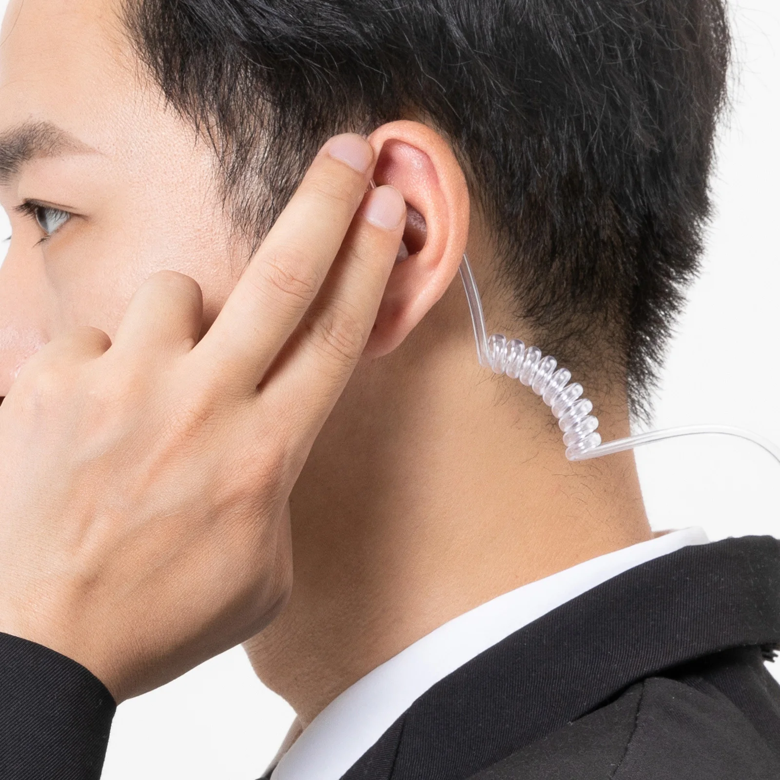 

2pcs Replacement Acoustic Tube For Two Walkie Clear Air Earpiece Parts Durable Plastic Mushroom Tip Earbud