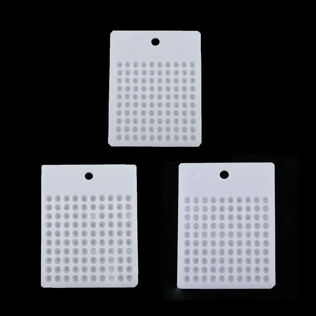 White Beads Counter Rhinestone Crystal Round Board for Jewelry Findings Tool