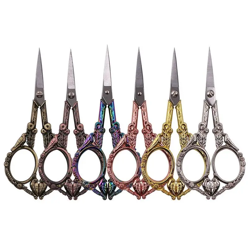 Stainless Steel Vintage Scissors Sewing Fabric Cutter Embroidery Scissors Tailor Scissor Thread Scissor Tools For Sewing Shears