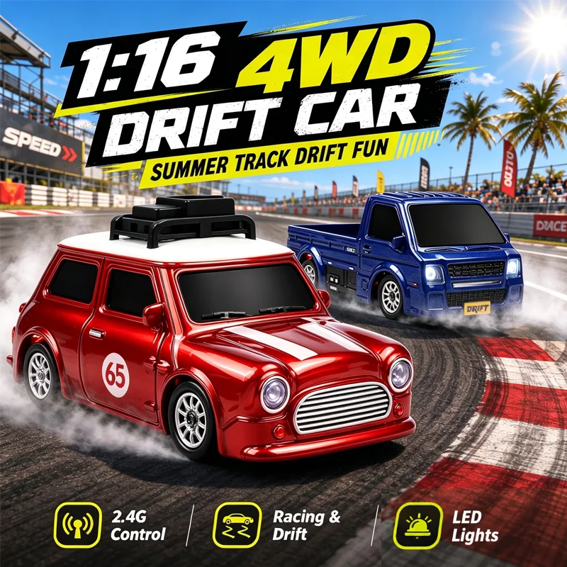 All Terrain 4WD RC Racing Cars Off Road Remote Control Truck And Mini Vehicle For Boys Girls Outdoor Adventure Dirt Track Play