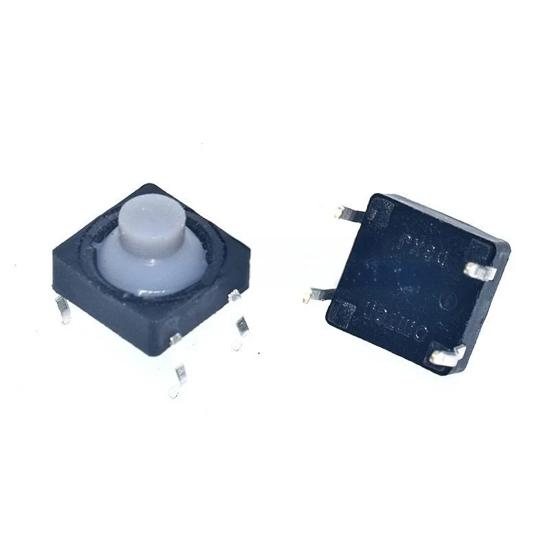 50/100 قطعة 8x8 سيليكون اللمس التبديل ، 8x8x5 مللي متر مفتاح الضغط الصامت 2-Pin/4-Pin من خلال ثقب ، سيليكون موصل 2P