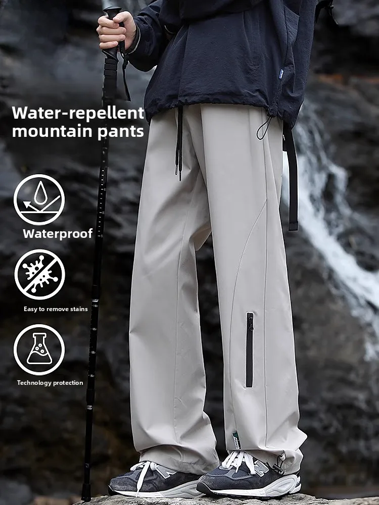 

Новые мужские водонепроницаемые брюки прямого кроя для активного отдыха, повседневные, модные, молодежные, для работы и отдыха, весна